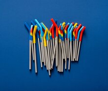 Klean Kanteen short straws rietjes van roestvrij staal en siliconen tip