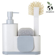 Vigar zeroline plant based dishwasher set, afwas set van Rice Husk - Greenpicnic