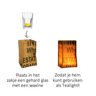 Tealight waxinehouder van Superwaste