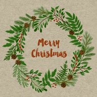 GreenPicnic - Merry Christmas Berry Wrath servetjes van Naturals, cocktailservetten voor de kerstdagen