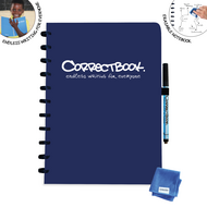 A4 Correctbook blanco in MIdnight Blue