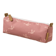 Fresk etui roze met lichtroze vogels