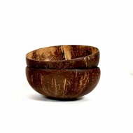 Natuurlijke kokos kommen, halve kokosnoot schaal