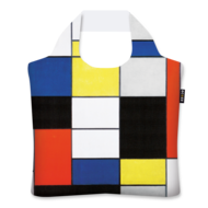 Ecozz opvouwbare shopper met Composition A van Mondriaan