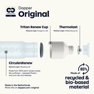 De Dopper Original pure White fles met beker