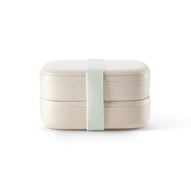 Lekue dubbele lunchbox met silocen band en verdelen 1000ml