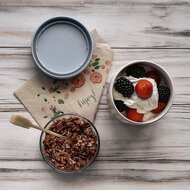 Muesli beker van bio plastic, BioLoco yoghurtbeker van PLA - GreenPicnic