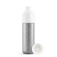Dopper Insulated Silver, dubbelwandige fles van roestvrij staal