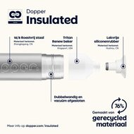 Dopper insulated silver informatie