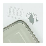 Slice of Green Buruni Leak resistant Two tier lunch box