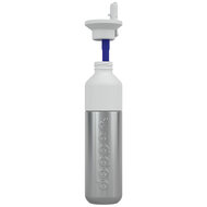 Dopper met Flip Straw White, losse dop met rietje