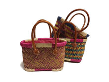 Mini Mandtasjes van riet, Fairtrade bij Greenpicnic