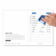 Uitwisbaar To-Do list boekje van Correctbook