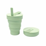 Hunu Collapsible Silicone Cup 475ml Sage Green