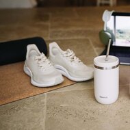 Qwetch geisoleerde beker met rvs rietje