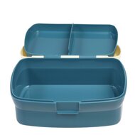 Blauwe broodtrommel met vakjes van REX london