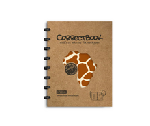 Correctbook whiteboard schrift a5 Curious Giraffe met kaft