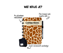 Correctbook whiteboard schrift a5 Curious Giraffe Greenpicnic