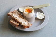 Zuperzozial Dippy Egg Stone Grey, Bamboe eierhouder