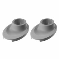 Bio Plastic eierdopjes met schotel