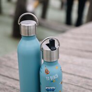 Qwetch Active bottle met gewone dop en Sports lid