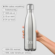 Info Izy Bottle Silver thermosfles