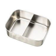 Binnenkant Fresk lunchbox RVS met splitter