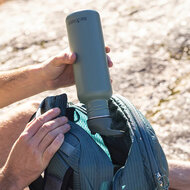 KLean kanteen Classic bottle in tas