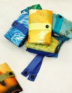 Ecozz opvouwbare shopper met rits van recycled PET