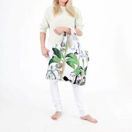 Ecozz opvouwbaar tasje van r-pet met rits met Studio Onszelf print