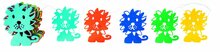 FairTrade Miffy Felt Garland Lion - vilten Nijntje leeuwen slinger van Global Affairs