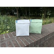 Grijze en groene Fridgebag koeltasjes van gerecycled koelkast plastic