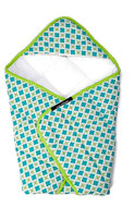 Keep Leaf Quilted Baby Blanket, wikkeldeken Tiles