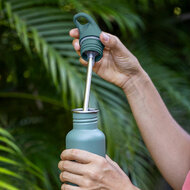 Klean Kanteen Classic Narrow met rvs rietje