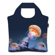 Ecohopper Dreams, opvouwbare tas van gereycled plastic met rits