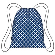Ecozz opvouwbare rugzak van gerecycled plastic blue squares