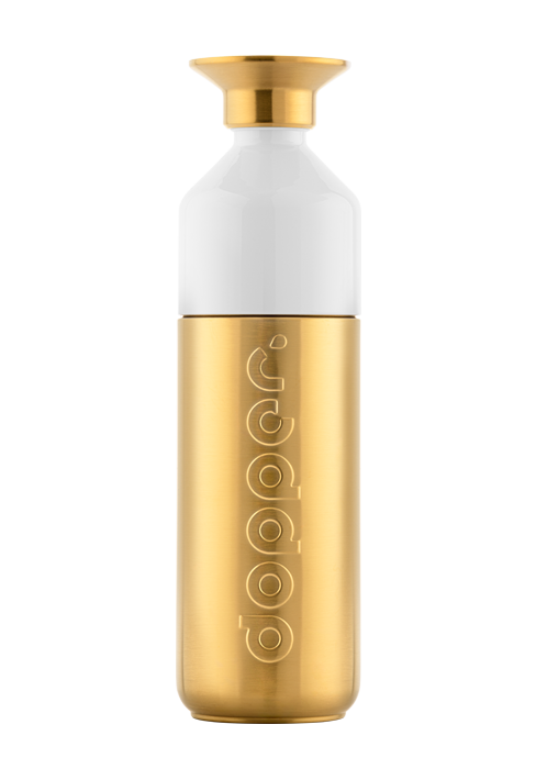De Dopper Solid Steel Gold 800ml drinkfles