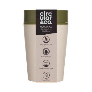 Circular Cup van gerecyclede koffiebekers