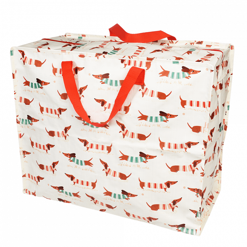 REX london Sausage Dog Xl Jumbo bag van gerecycled plastic