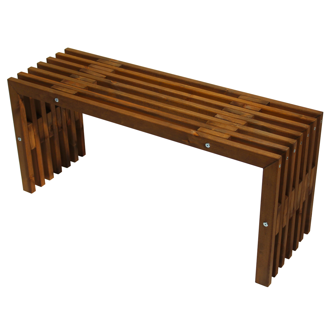 Ecofurn D-Bench 100 pine brown, bruin houten bankje