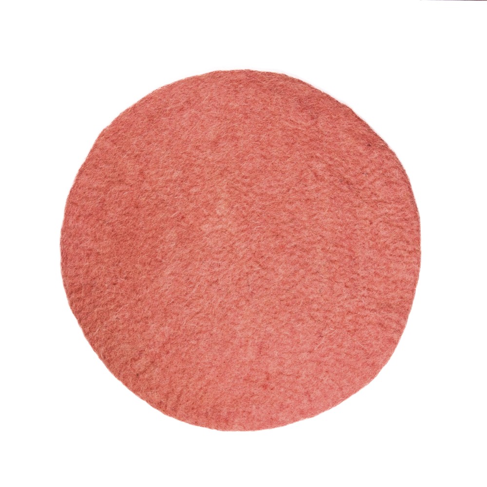 Roze vilten placemat van Sjaal met Verhaal