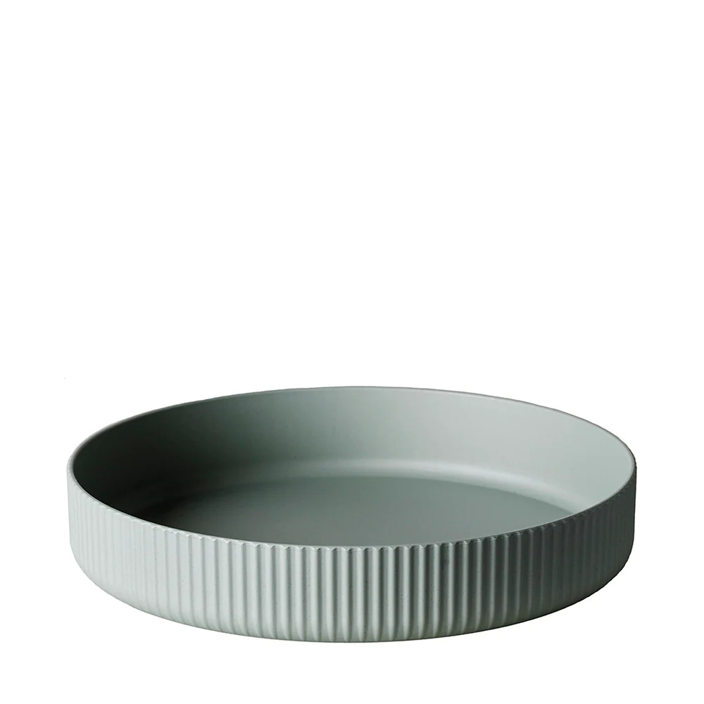 Licht kaki groen dienblad  Plant Deluxe Serving Platter van Bioloco - Webshop GreenPicnic