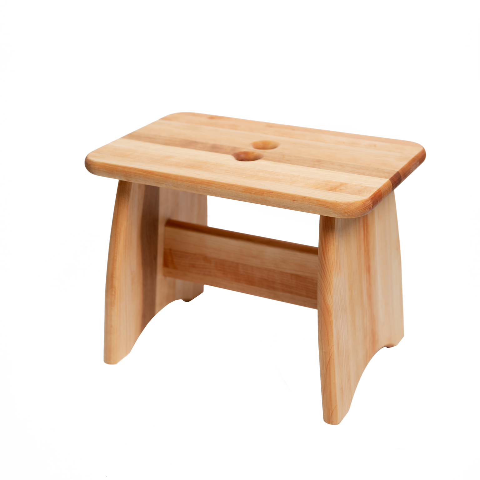 Krukje PALLI Alder van Ecofurn, naturel houten krukje - Eco webshop GreenPicnic 