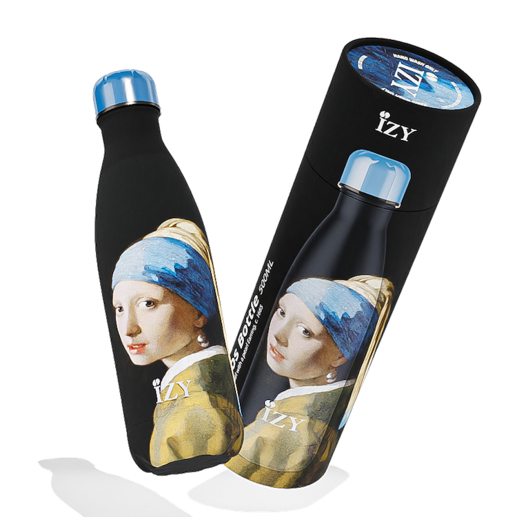 Izy thermosfles met Meisje met de parel van Vermeer