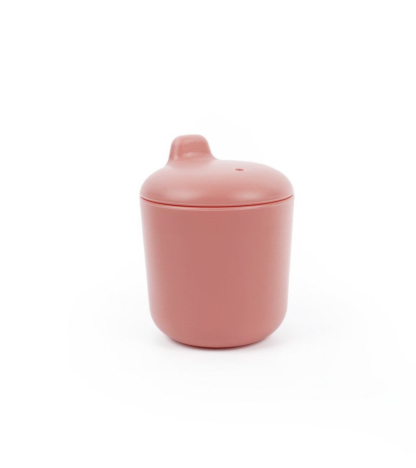 GreenPicnic silicone tuitbeker - Sippy Cup Coral van Ekobo