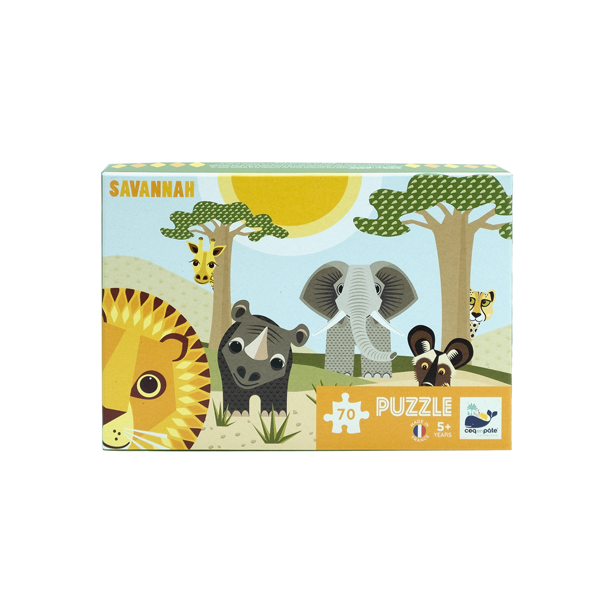 Coq en Pate Savannah puzzel gemaakt van gerecycled en FSC papier - GreenPicnic