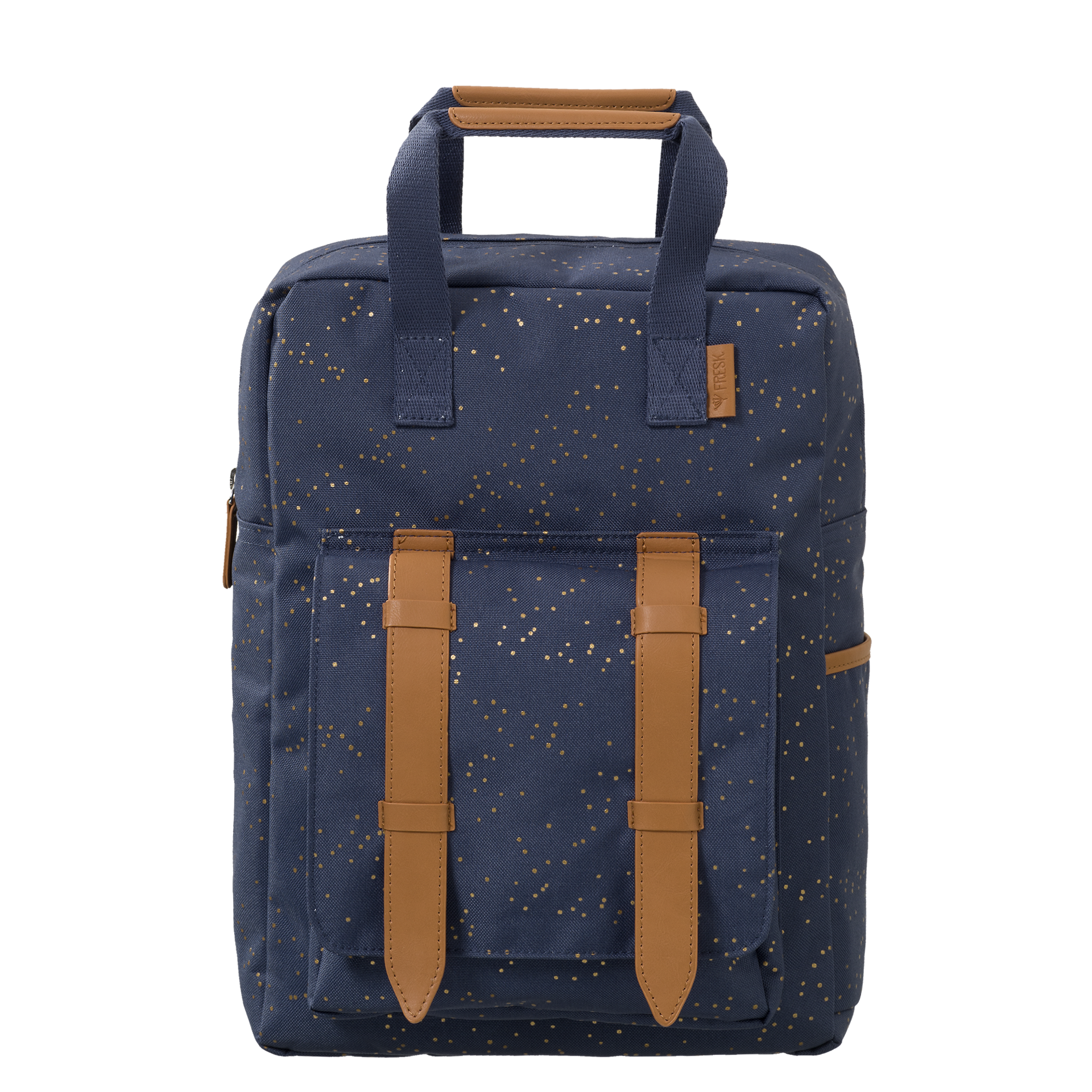 Fresk rugzak Indigo Dots, rugtasje van gerecycled plastic - GreenPicnic