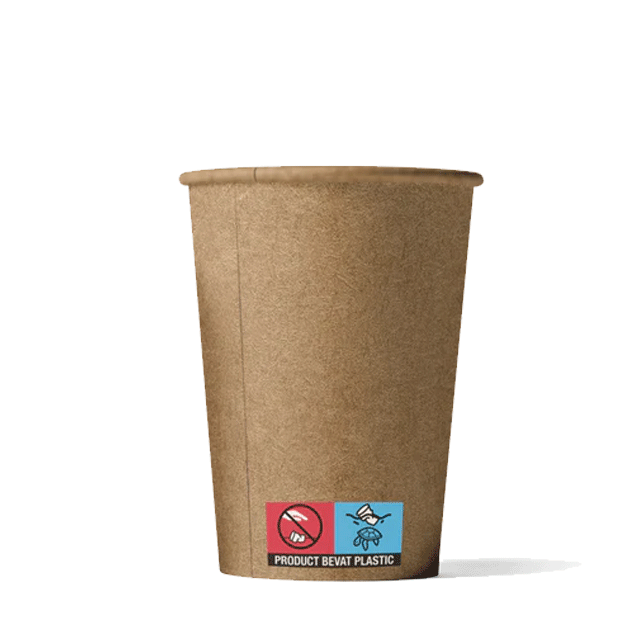 Kraft karton koffiebeker to go, 360ml wegwerpbeker