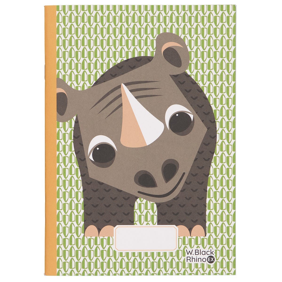 Coq en Pate school schrift met neushoorn, FSC gerecycled papier