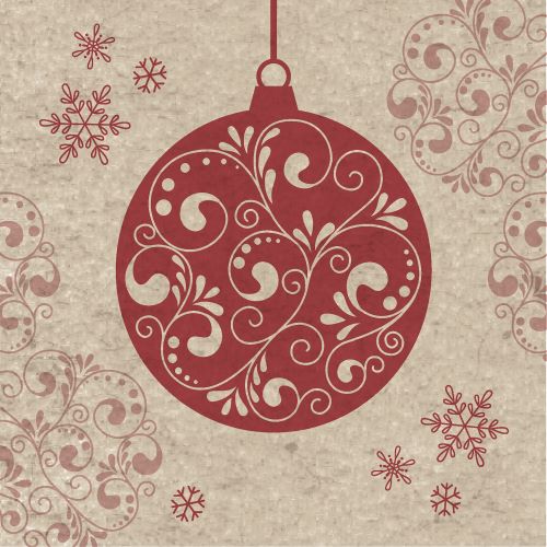 GreenPicnic - Paper Design Baubles kerstservetjes christmas napkins van Naturals